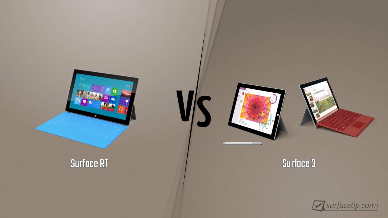 Surface RT vs. Surface 3