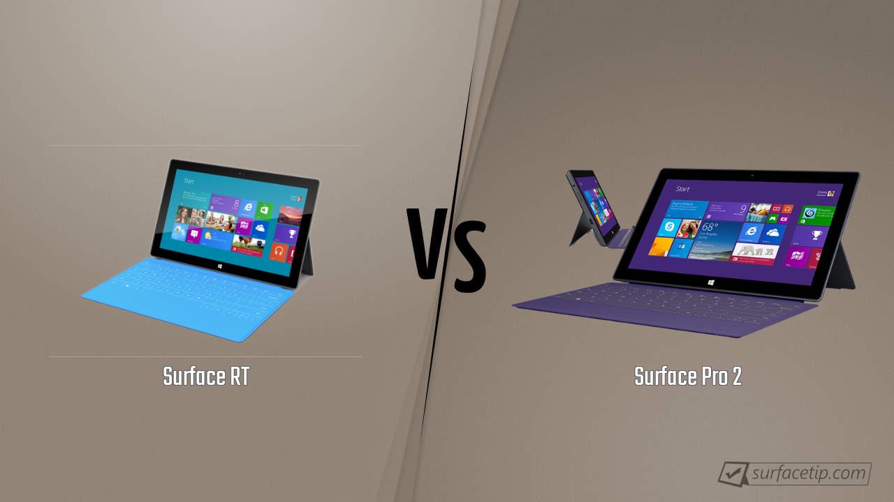 Surface RT vs. Surface Pro 2