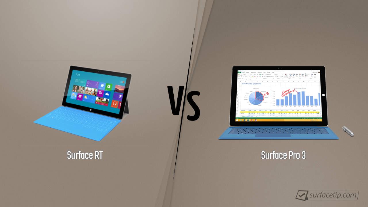 Surface RT vs. Surface Pro 3