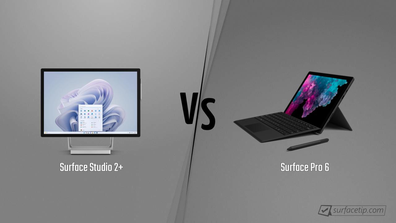 Surface Studio 2+ vs. Surface Pro 6
