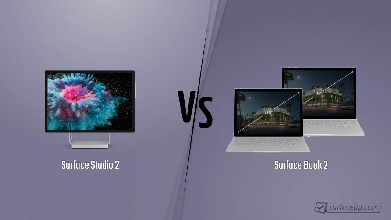 Surface Studio 2 vs. Surface Book 2
