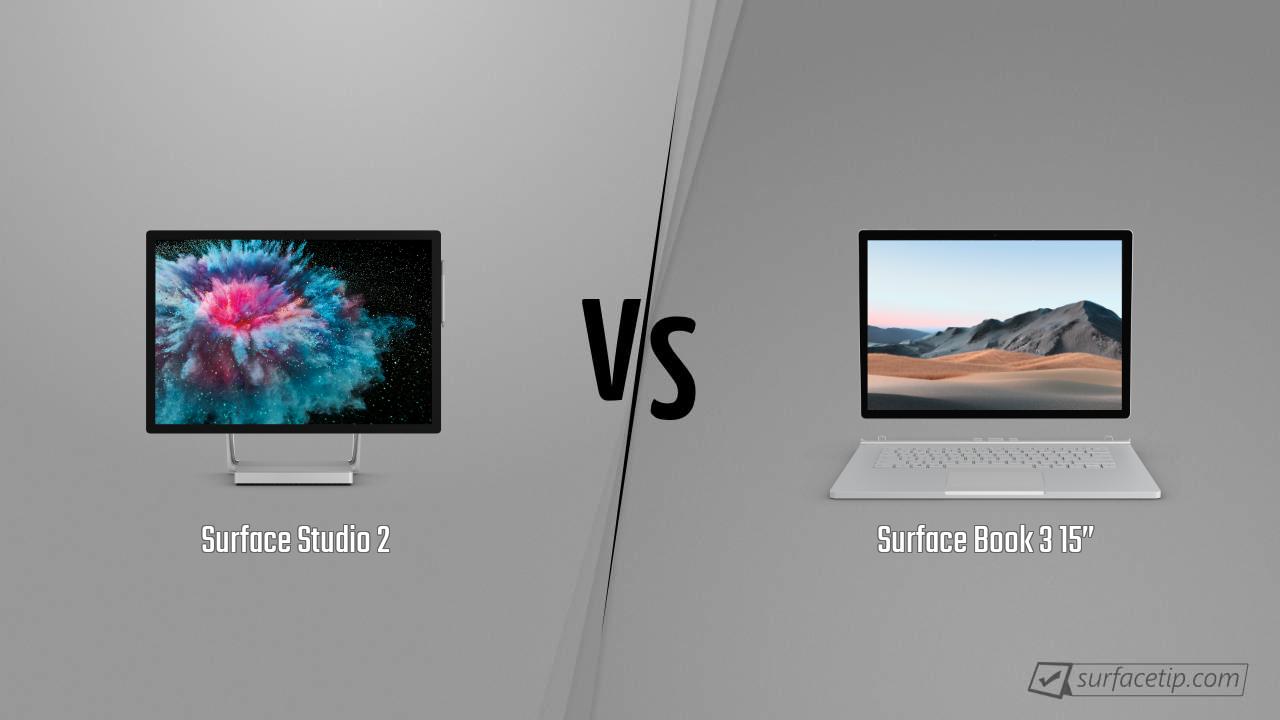 Surface Studio 2 vs. Surface Book 3 15”