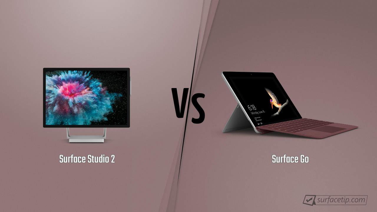 Surface Studio 2 vs. Surface Go