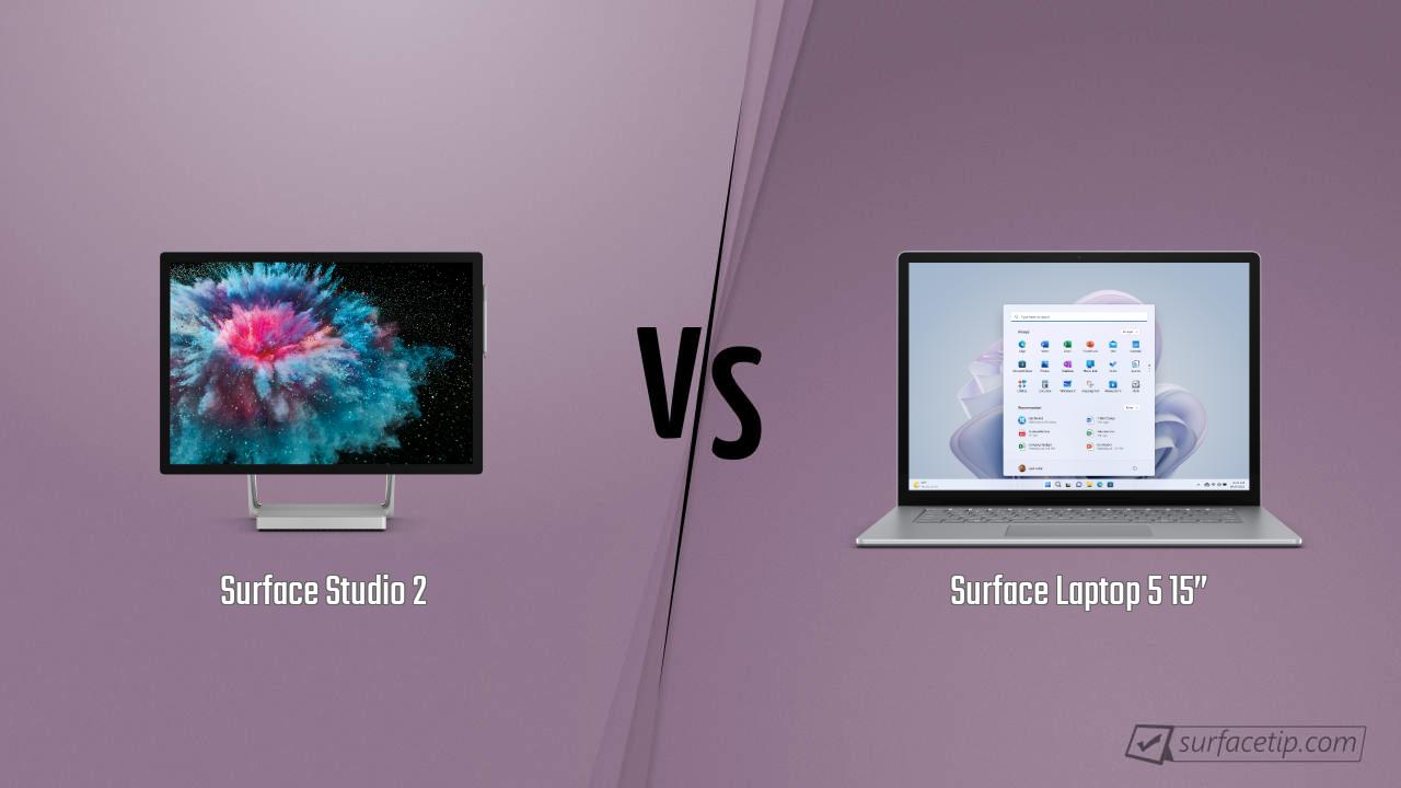 Surface Studio 2 vs. Surface Laptop 5 15”