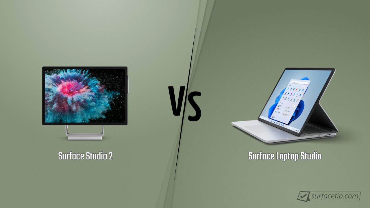 Surface Studio 2 vs. Surface Laptop Studio