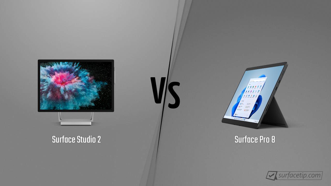 Surface Studio 2 vs. Surface Pro 8