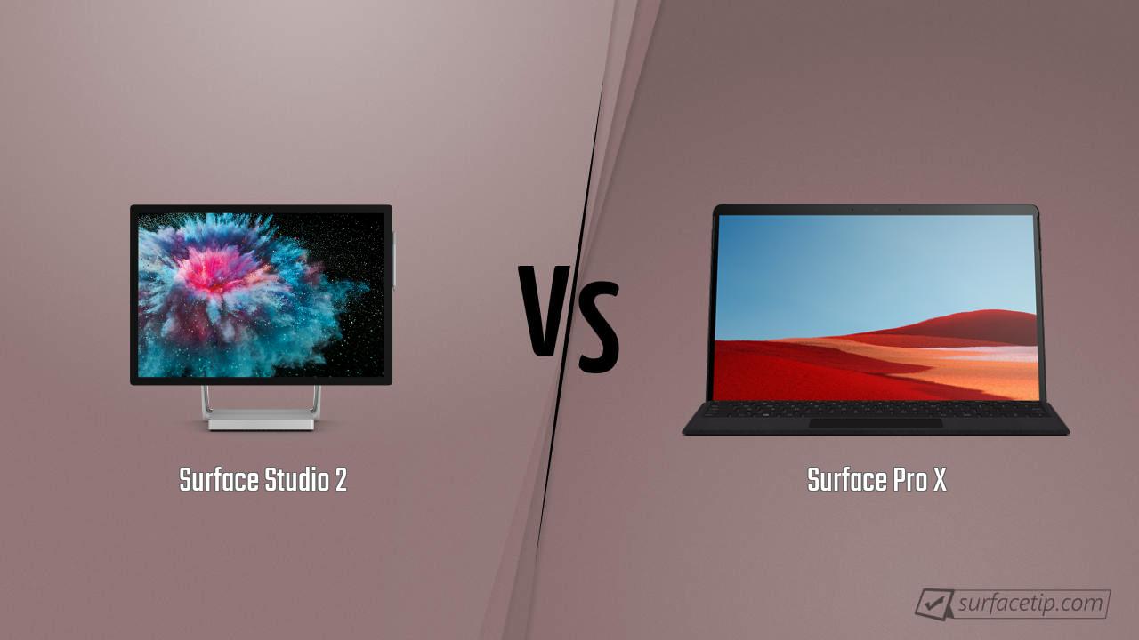 Surface Studio 2 vs. Surface Pro X