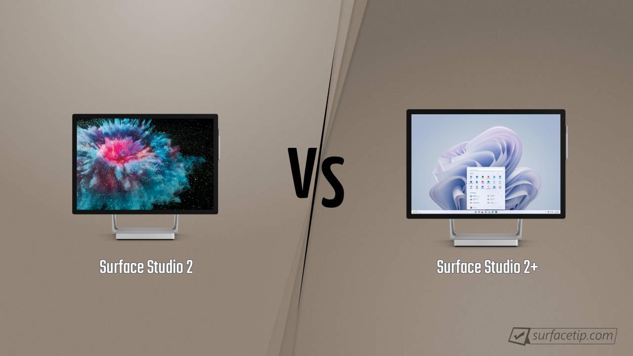 Surface Studio 2 vs. Surface Studio 2+