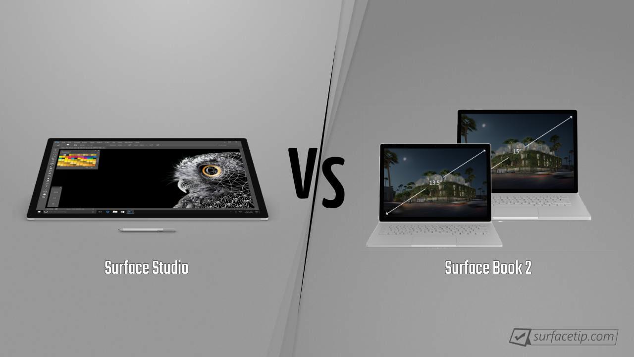 Surface Studio vs. Surface Book 2