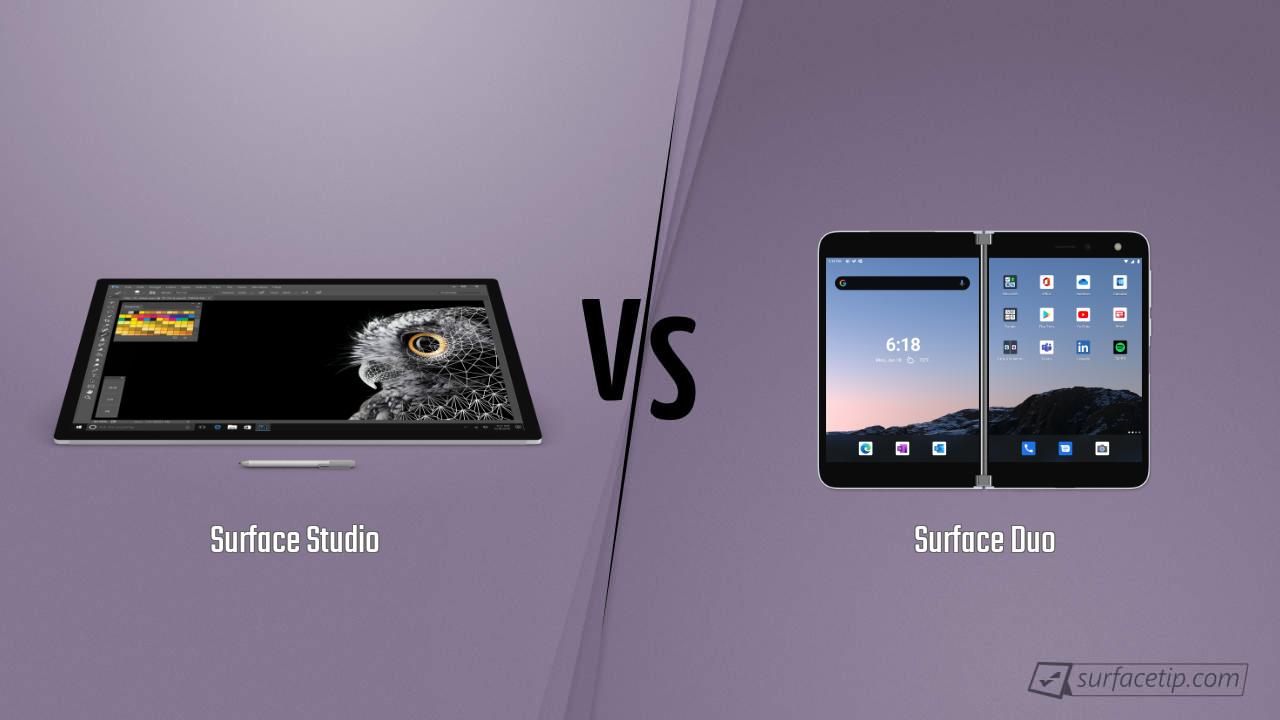 Surface Studio vs. Surface Duo