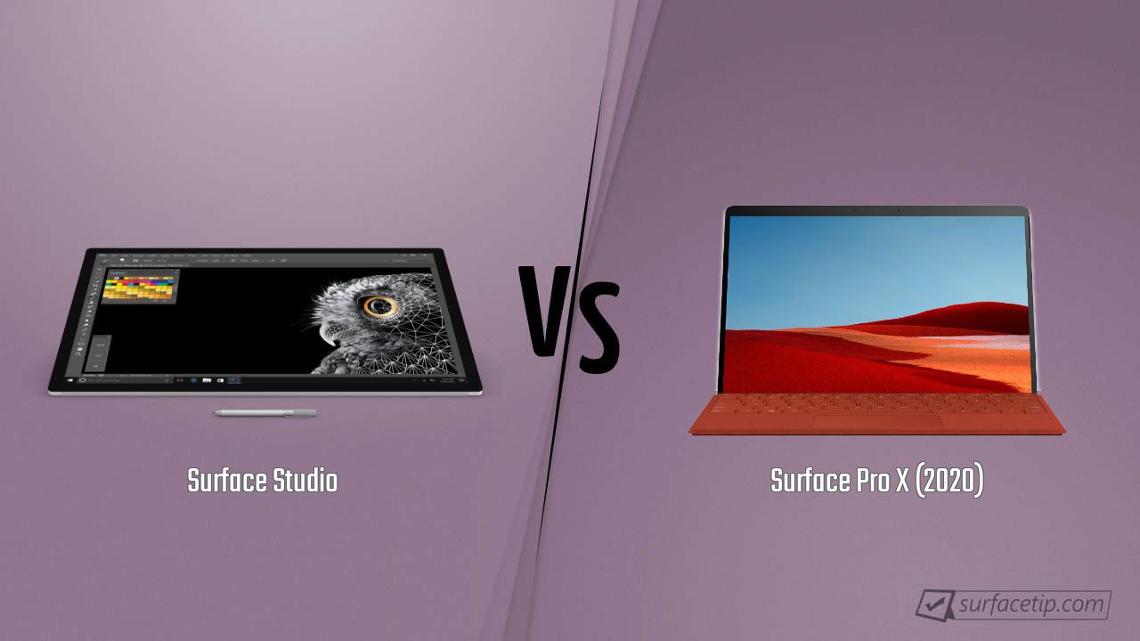 Surface Studio vs. Surface Pro X (2020)