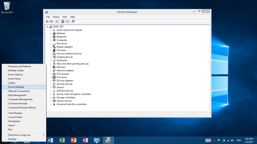 Access Device Manager on Surface
