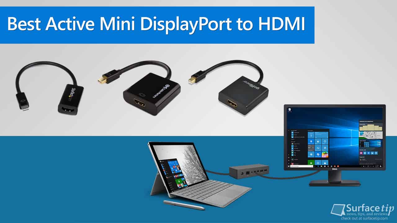 Het eens zijn met Verrast zijn sneeuw Best Active Mini DisplayPort to HDMI Adapter for Microsoft Surface -  SurfaceTip