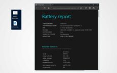 Quick access to Surface’s battery report with a simple batch file
