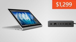 Microsoft Surface Book (128GB/i5-8GB) with Surface Dock for just $1,299
