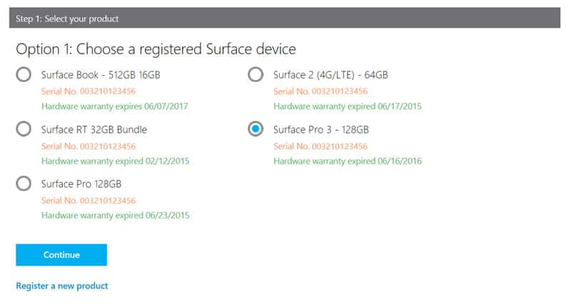 microsoft serial number lookup surface
