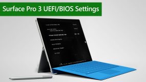 How to Configure Surface Pro 3 UEFI/BIOS Settings