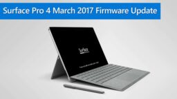 Microsoft Push a Major Firmware Update to Surface Pro 4 for March 2017