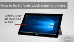 How to fix Surface's screen get touch input by itself