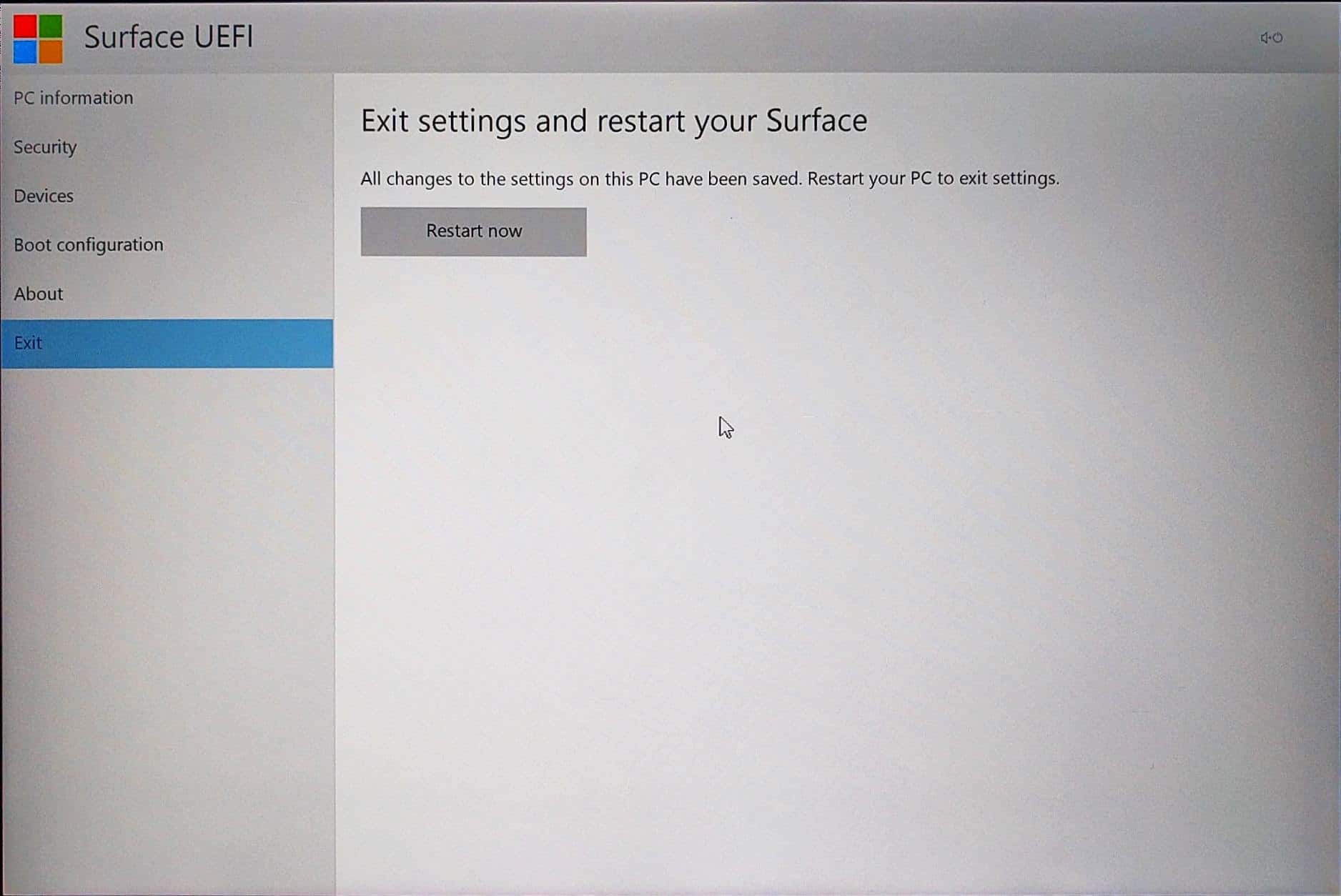 Surface Uefi Boot Configu