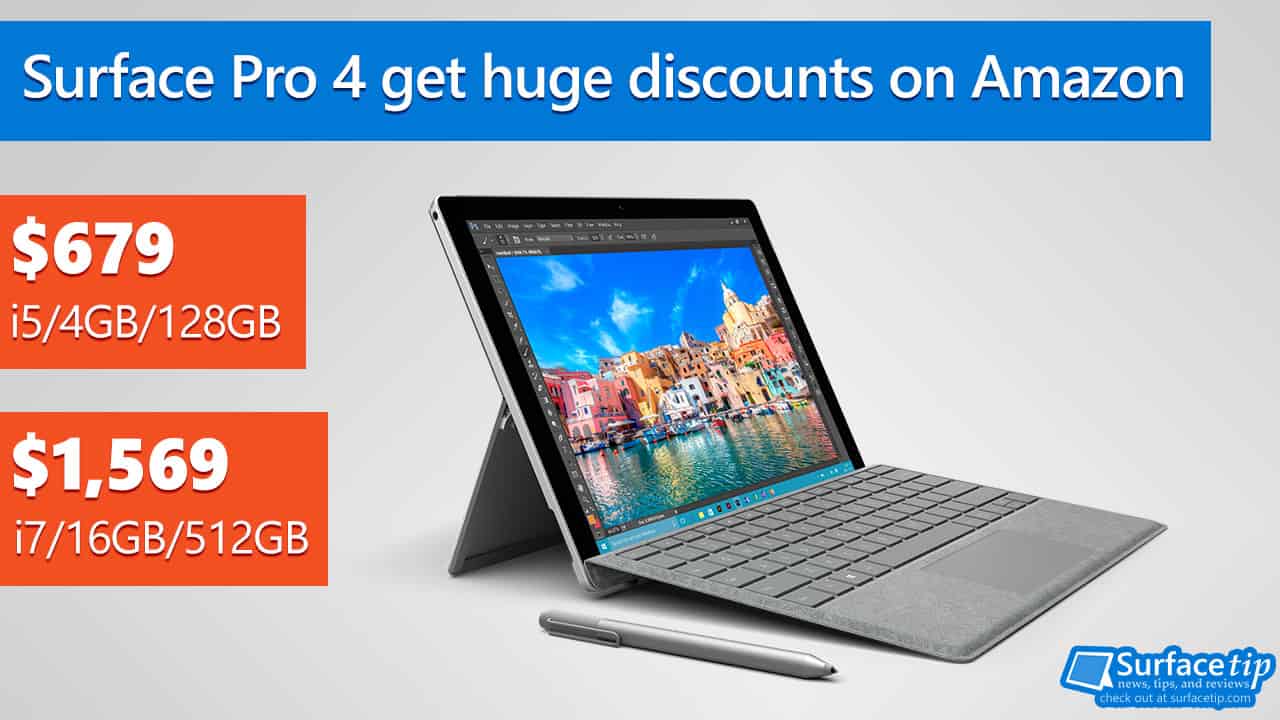 Surface Pro 4 get a huge discount on Amazon