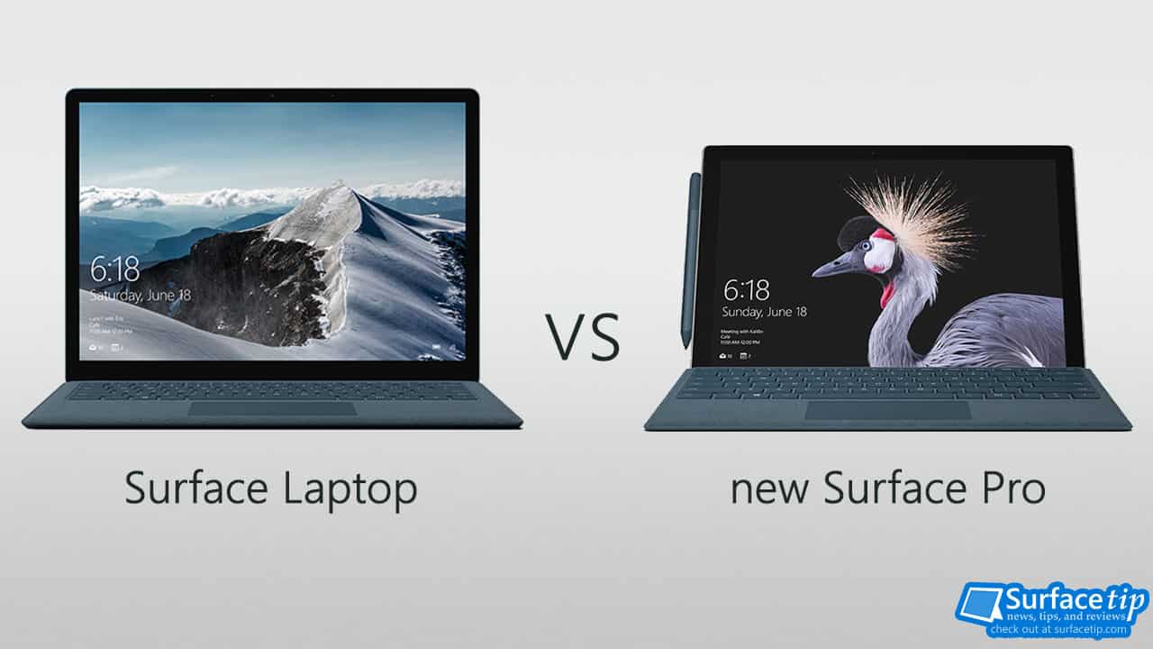 Surface Laptop vs new Surface Pro 2017