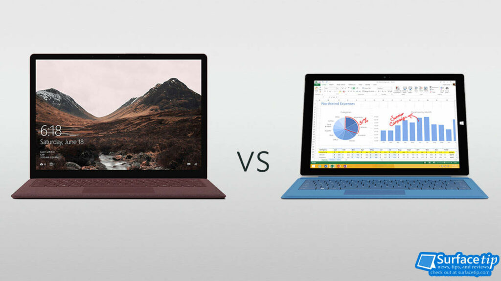 Surface Laptop vs Surface Pro 3
