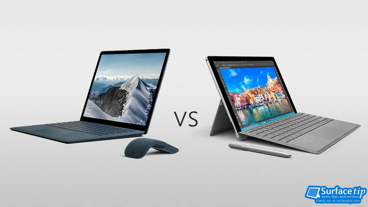 Surface Laptop vs Surface Pro 4