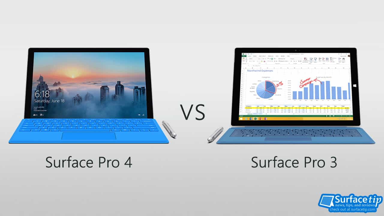 Microsoft Surface Pro 4 Vs 3