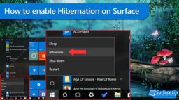How to enable Hibernation support on Microsoft Surface