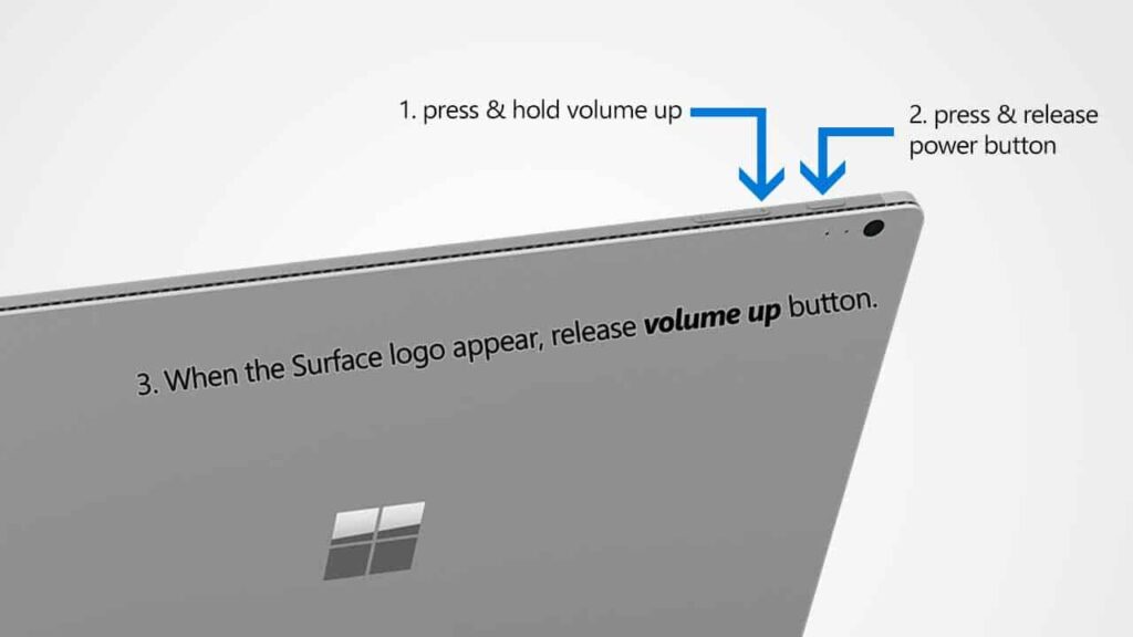 How to Enter Surface Book UEFI/BIOS Settings