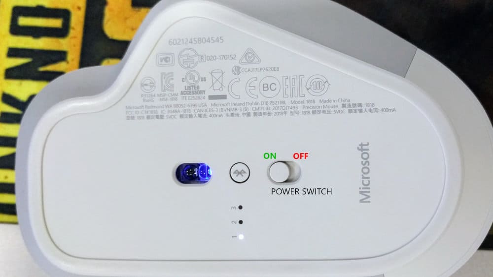 Surface Precision Mouse Power Switch
