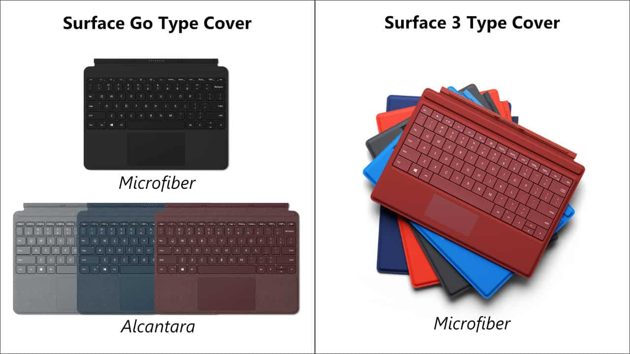 Surface Go vs. Surface 3 Type Cover 05