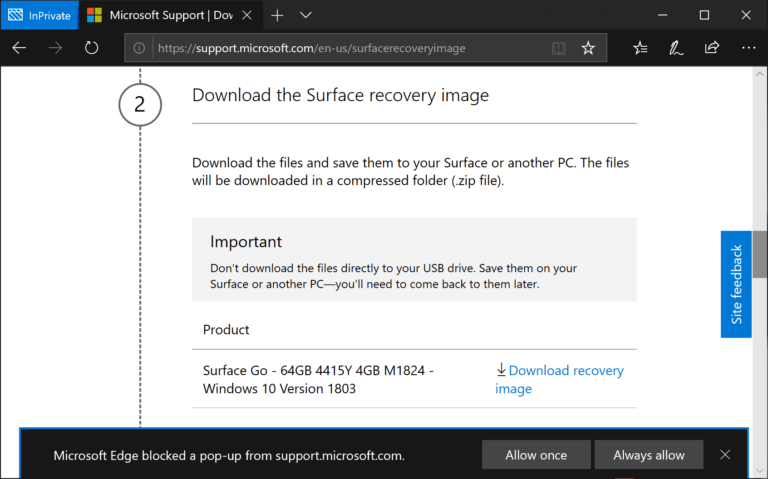 surface pro 3 recovery image windows 10 download