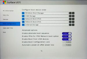 Surface uefi что это