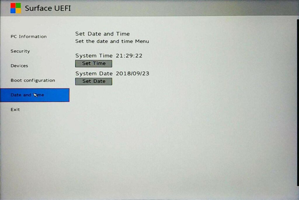 UEFI Boot menu. Меню UEFI. Серийный номер surface RT. UEFI Set Date and time.