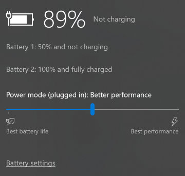 Battery Limit feature enabled on Surface Book