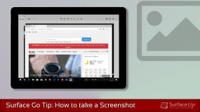 How to screenshot on Surface Go