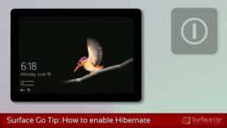 How to enable Hibernation on Surface Go