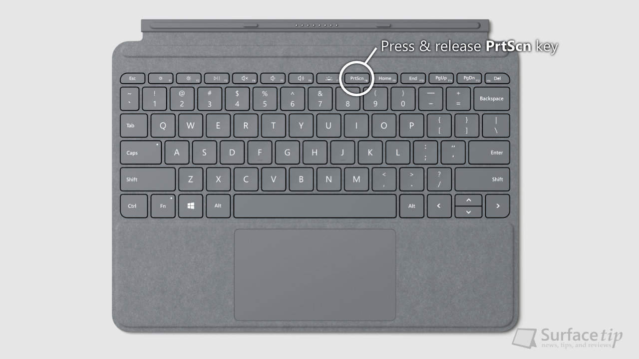 Surface Go Type Cover - PrtScn key