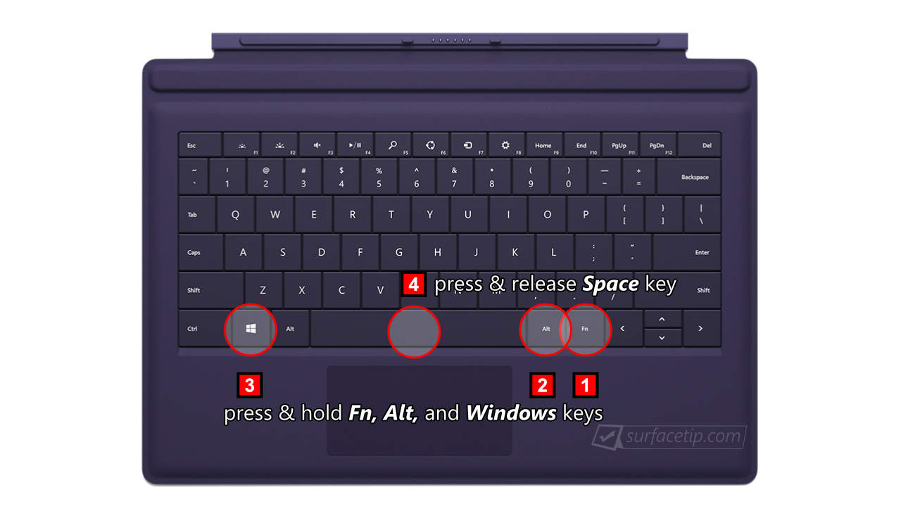 Capture Active Window Key Sequences on Surface Pro 3 Keyboard
