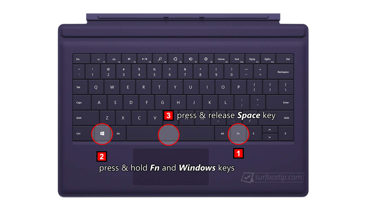 Print Screen Key Sequences on Surface Pro 3
