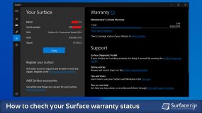 Open Your Surface Warranty Status in the Surface app
