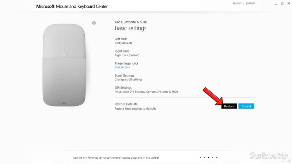Arc Mouse Settings _ Microsoft Surface Arc Mouse RRRM