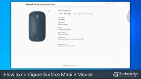 How to configure Surface Mobile Mouse with Microsoft Mouse and Keyboard Center