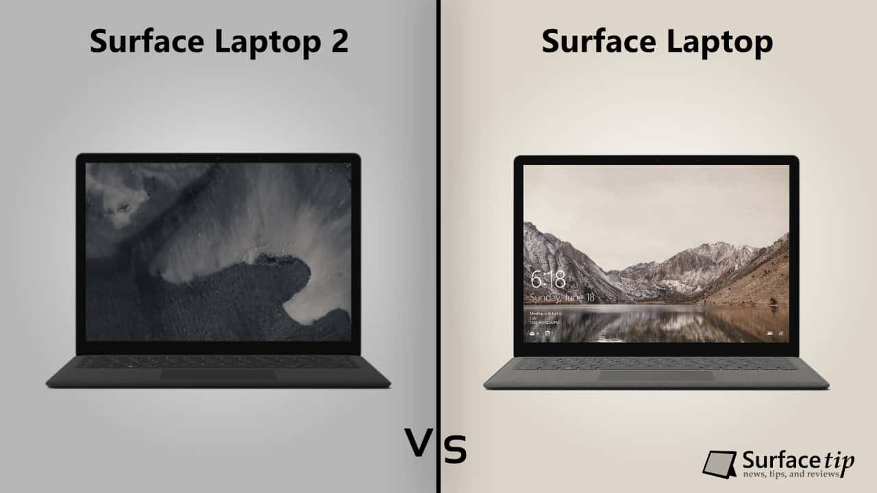 Surface Laptop 2 vs. Original Surface Laptop detailed specs