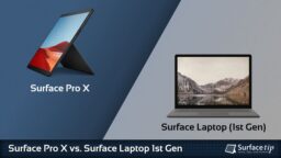 Surface Pro X vs. Surface Laptop 1