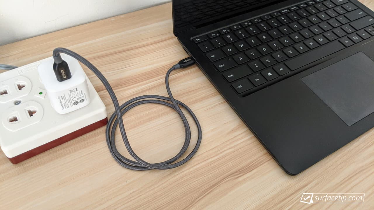 Can you charge Surface Laptop Go via USB-C?