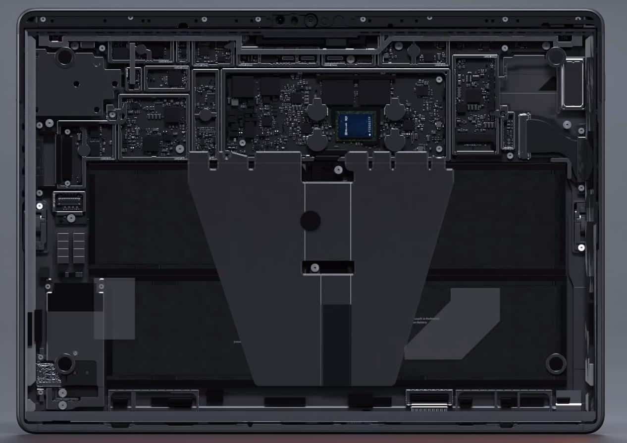 Surface Pro X internal Components