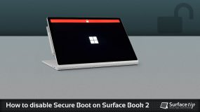 How to disable secure boot on Microsoft Surface Book 2